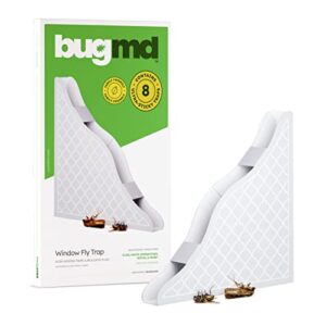 bugmd fly traps for windows - fly traps for indoors sticky, indoor fly traps, fly paper corners, indoor fly catcher, house fly killer indoor, indoor fly control, window fly tape, corner fly strips
