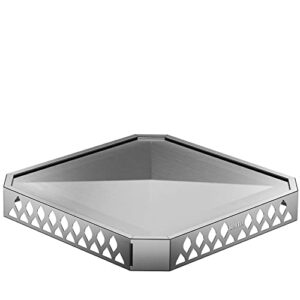 breeo base x24 (25.6 inch) | fire pit deck protector | stainless steel | usa made