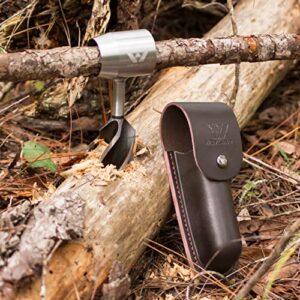 WEYLAND 1 1/2 Inch Bushcraft Settlers Tool - Survival Bushcraft Hand Auger Wrench - Bushcraft Gear and Equipment Scotch Eye Wood Drill Peg and Manual Hole Maker Multitool for Camping and Bushcrafting