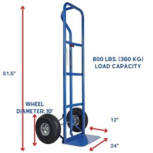 Pro Lift Hand Trucks Heavy Duty – Industrial Dolly Cart with Vertical Loop Handle and 800 Lbs Maximum Loading Capacity