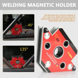 2pcs Arrow Soldering Welding Magnetic Holder Welder Accessories 45/90/ 135 Degree