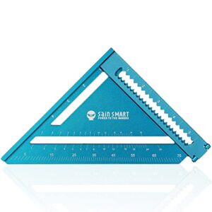 sainsmart folding triangle ruler, 6 inch rafter square layout tool, carpenter square, aluminum alloy multifunctional woodworking tools