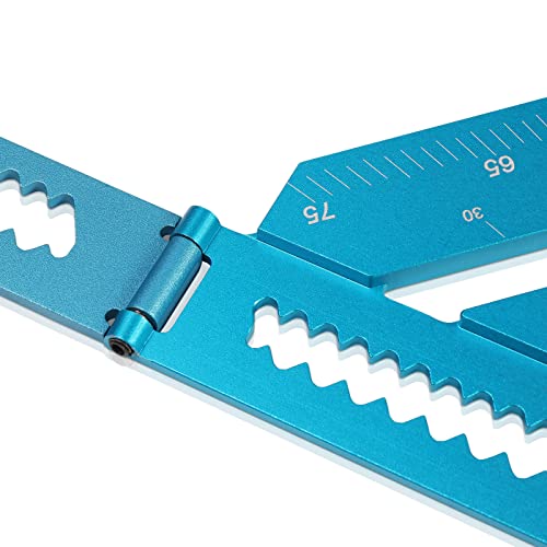 SainSmart Folding Triangle Ruler, 6 Inch Rafter Square Layout Tool, Carpenter Square, Aluminum Alloy Multifunctional Woodworking Tools