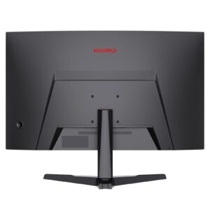 KOORUI QHD Curved 27 Inch Monitor, Fast VA Computer Gaming Monitor(2560 * 1440P, R1800, 144Hz, 1ms, DCI-P3 85%, DP+HDMI, Game Mode, Eye Protection, Rocker Button), Narrow Bezel