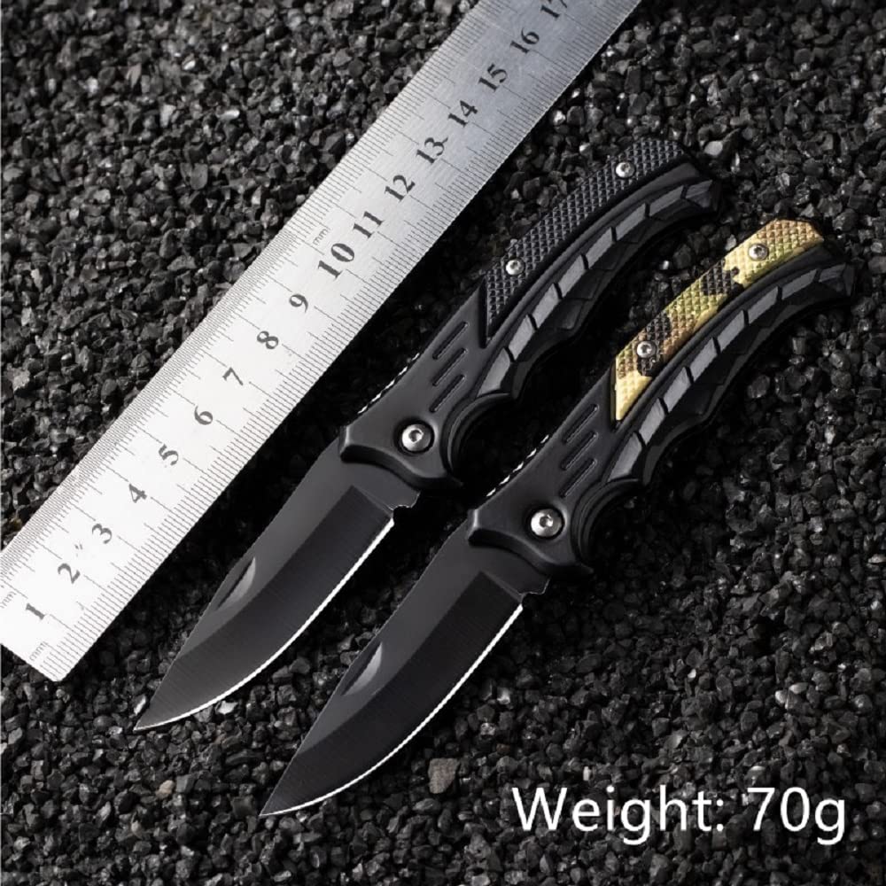 BUYONE Pocket Knife, Mini Folding Knife| Outdoor Knife, with Belt Clip, for Leisure, Camping, Hiking and Emergencies, Gift for