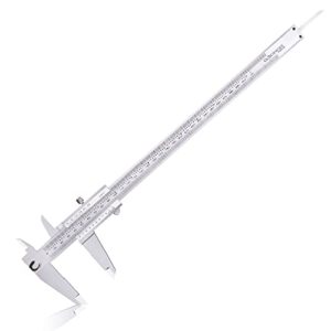 clockwise tools vernier caliper, dvlr-1205d 0-12 inch/300 mm, inch/metric conversion, stainless steel
