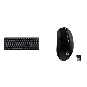 logitech g413 tkl se mechanical gaming keyboard + g305 lightspeed wireless gaming mouse - black