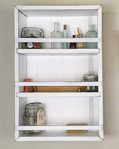 Mansfield Cabinet No. 102 - Solid Wood Spice Rack Cabinet Black/Castle Grey