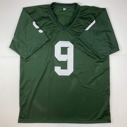 Autographed/Signed Kenneth Walker III Michigan State Green College Football Jersey Beckett BAS COA