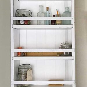 Mansfield Cabinet No. 102 - Solid Wood Spice Rack Cabinet White/White