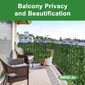 Artificial Ivy Balcony Privacy Screen, UV Coated Faux Ivy Privacy Fence Screen - Expandable Fake Ivy Fence - Ivy Fence Privacy Screen, Artificial Ivy Privacy Fence, Patio Decor For Fences Up To 4 Feet