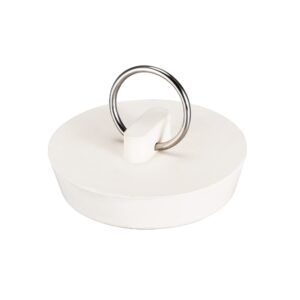 uxcell Rubber Sink Plug, White Drain Stopper Fit 1-3/4" to 1-7/8" Drain with Hanging Ring for Bathtub Kitchen and Bathroom