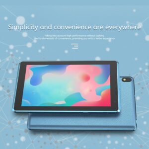 NOVOJOY Tablets 7 inch Tablet, 7” Display, 64 GB ROM, 2GB RAM Quad-Core Processor Android 11 WiFi Tablets Blue.