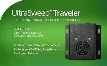 Good Life Inc. UltraSweep Traveler | Rodent Repellent for Vehicle Engines | Humane Ultrasonic Sounds | Flashing LED Lights | Automatic On & Off | Repels Rodents & Pests | for Car, Truck, Boat & RV