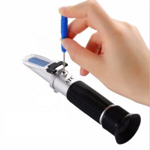 Handheld Portable brix Refractometer 0~20% Brix Meter with Measurement Accuracy 0.1% HT112ATC