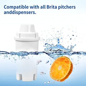 YanBan Replacement for Brita Water Filter, Water Pitcher Filters,Compatible with Brita Pitcher Filter Standards Grand,Wave Classic 35557, OB03, 107007(6 Pack)