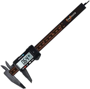 digital caliper, 6 inch/ 150mm vernier caliper measuring tool, 6 inch calipers with 2.2'' large lcd screen, inch/mm conversion, auto-off, for length depth inner and outer diameter measuring