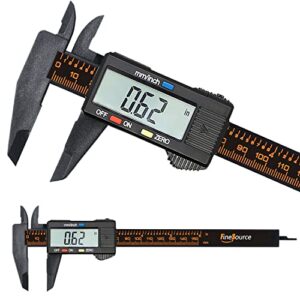 Digital Caliper, 6 Inch/ 150mm Vernier Caliper Measuring Tool, 6 Inch Calipers with 2.2'' Large LCD Screen, inch/mm Conversion, Auto-Off, for Length Depth Inner and Outer Diameter Measuring