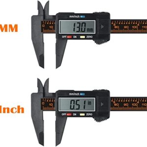 Digital Caliper, 6 Inch/ 150mm Vernier Caliper Measuring Tool, 6 Inch Calipers with 2.2'' Large LCD Screen, inch/mm Conversion, Auto-Off, for Length Depth Inner and Outer Diameter Measuring