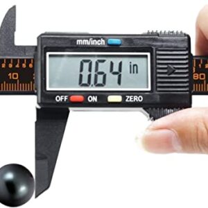 Digital Caliper, 6 Inch/ 150mm Vernier Caliper Measuring Tool, 6 Inch Calipers with 2.2'' Large LCD Screen, inch/mm Conversion, Auto-Off, for Length Depth Inner and Outer Diameter Measuring