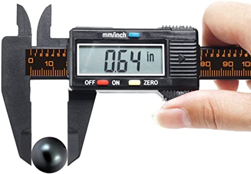 Digital Caliper, 6 Inch/ 150mm Vernier Caliper Measuring Tool, 6 Inch Calipers with 2.2'' Large LCD Screen, inch/mm Conversion, Auto-Off, for Length Depth Inner and Outer Diameter Measuring