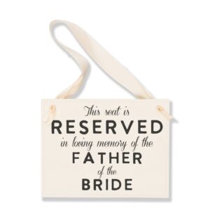script wedding memorial sign for mother/father or grandparents of the bride/groom (father of the bride)