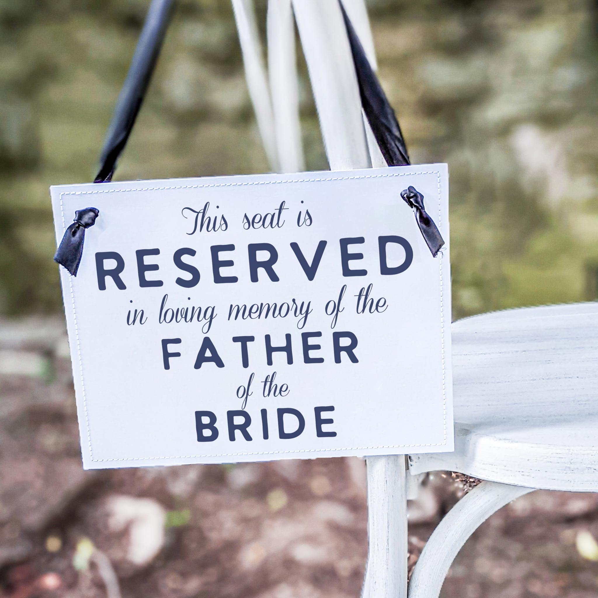 Script Wedding Memorial Sign for Mother/Father or Grandparents of the Bride/Groom (Father of the Bride)