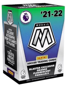 2021/22 panini mosaic epl champions soccer blaster box (6 pks/bx)