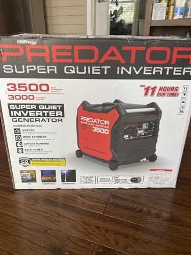 3500 Watt Super Quiet Inverter Generator With CO Secure Technology For RVs, Home Back-Up by Predator
