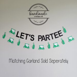 Let's Partee Golf Themed Banner Golf Birthday Decoration, Golf Party, Golf Banner, Golf Birthday Sign, Let's Par-Tee