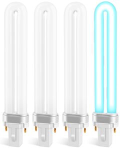 pacetap 9w bulbs 21050 replacement for dynatrap models dt3009, dt3019 and dt3039, u shape replacement bulbs light for dynatrap (4 pack)