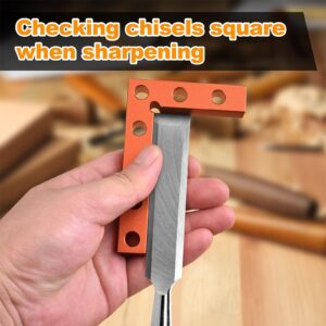 Mini Small Square Center Finder Tool 90 Degree Precision Machinist Square Quick Measuring Square Edge Marking Center Finder for Woodworking Pocket Layout Square Marking Gauge Carpenters Square