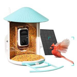netvue birdfy lite - smart bird feeder with camera, bird watching camera, auto capture bird videos & motion detection, wireless camera ideal gift for bird lover