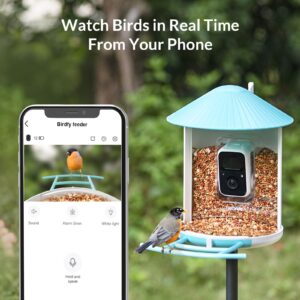 NETVUE Birdfy Lite - Smart Bird Feeder with Camera, Bird Watching Camera, Auto Capture Bird Videos & Motion Detection, Wireless Camera Ideal Gift for Bird Lover