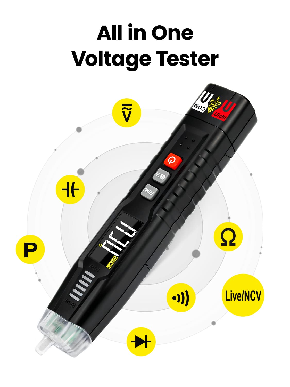 KAIWEETS Multifunction Non Contact Voltage Tester(ST100) and Outlet Tester(KM117B), Home Electricity Problem Checker