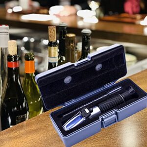 Alcohol Refractometer, ATC Alcohol Refractometer with 0-80% Alcohol Measurement Range for Liquor and Spirits. Like Whiskey, Brandy, Vodka, etc.