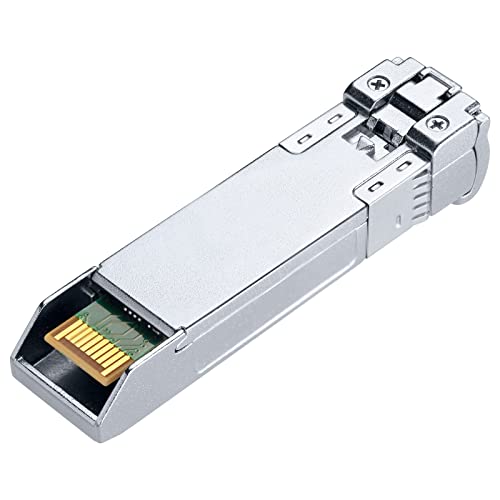 10G Gigabit Single Mode SFP+ LC Module,10G 1310nm SMF, up to 10 km, DDM,10GBase-LR Fiber Transceiver, Compatible with Cisco, Ubiquiti, Mikrotik,Netgear, Dlink,Linksys and More (10 Packs)