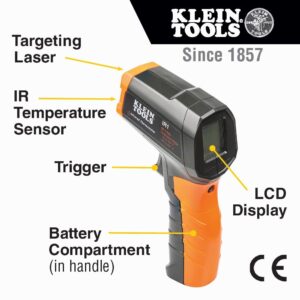 Klein Tools IR1 Infrared Thermometer + Klein Tools ET140 Pinless Moisture Meter