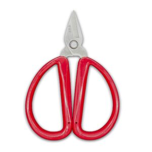 R&R SHOP Bonsai Precision Scissors Kit - Trimming, Bonsai Pruning, Precision Cuts and Small Branches and Roots, Bamboo Rakè - Set of 4