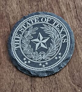 texas state seal, texan gifts, handcrafted texas lonestar coasters, wedding gift, texan coasters, 4" texas state seal coasters, set of 4