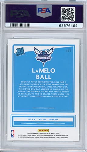 Graded 2020-21 Panini Donruss Optic LaMelo Ball #153 Rated Rookie RC Basketball Card PSA 10 Gem Mint