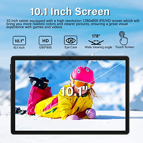 Android Tablet 10 inch, Android 11.0 Tablet, 2GB RAM 64GB ROM, 1TB Expand Android Tablet with Dual Camera, WiFi, Bluetooth, 8000mAh, HD Touch Screen, Google GMS Certified…
