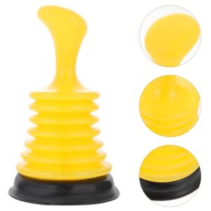 VILLCASE Mini Sink Plunger with Ergonomic Handle, Kitchen Drain Plunger, 4.2 x 4.2 x 7, Suction Power to Unclog Slow Sinks, Drains, Tubs, Showers, Yellow 2- pack