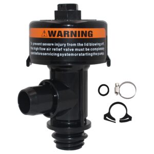 tiroar air relief valve replacement for pool and spa filters compatible with 190058 pressure gauge