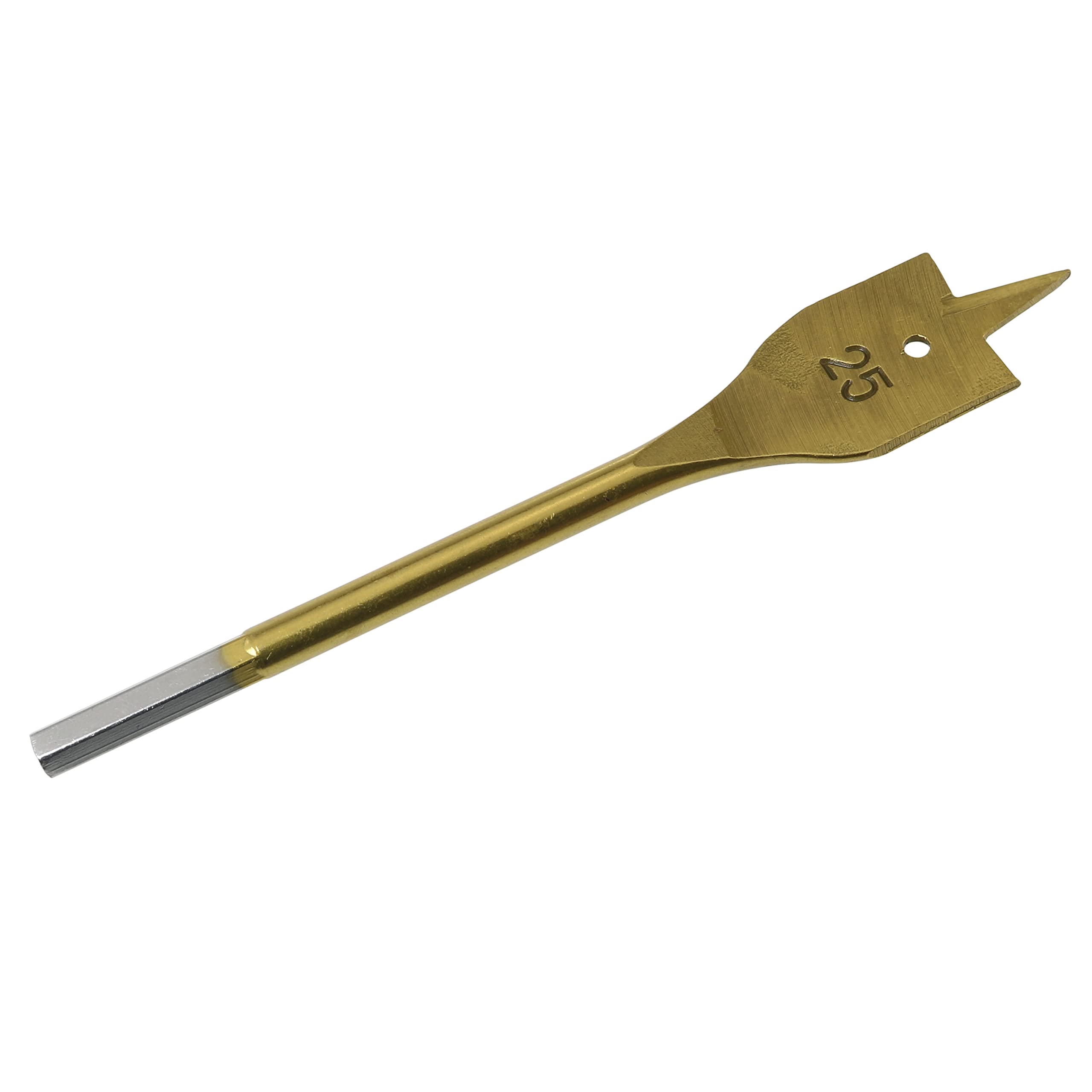 ZCZQC 6IN1 Spade Drill Bit Set Flat Wood Hole Cutter Gold Spade Dill Bits Wood Flat Hole Drill Bit (3/8", 5/8", 1/2", 3/4", 7/8", 1") Fit for Most Types of Wood as Well as Fiberglass