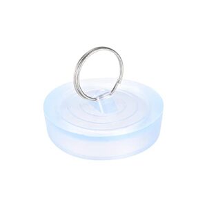 uxcell Rubber Sink Plug, Clear Drain Stopper Fit 2" to 2-1/16" Drain with Hanging Ring for Bathtub Kitchen and Bathroom