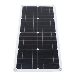 solar panel kit, 250w fully waterproof monocrystalline pv module solar panel starter kit with 10a 12v 24v pwm charge controller dual usb ports, solar panel battery maintainer for home camping boat rv