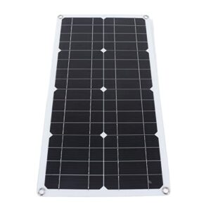 Solar Panel Kit, 250W Fully Waterproof Monocrystalline PV Module Solar Panel Starter Kit with 10A 12V 24V PWM Charge Controller Dual USB Ports, Solar Panel Battery Maintainer for Home Camping Boat RV