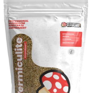 MushroomSupplies.com Organic Vermiculite (8QT) | Substrate Conditioner for Mushroom Growing | Mycologist Recommended