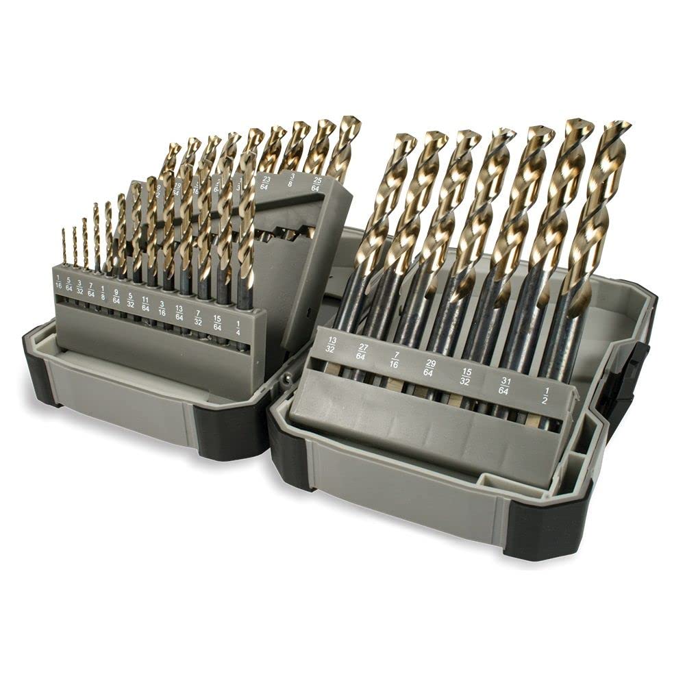 Montana Brands MB-64870 29 Piece Black & Gold, Tri Flat Shank Drill Bit Set